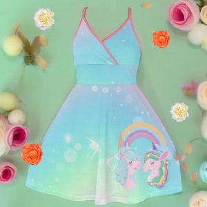 Erwachsenen Baby Einhorn Tee Party Kleid