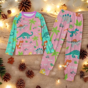ABDL Pink Dino Sleeper Set