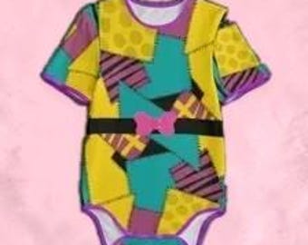 Lil Cute Core stitch patchwork adult bodysuit