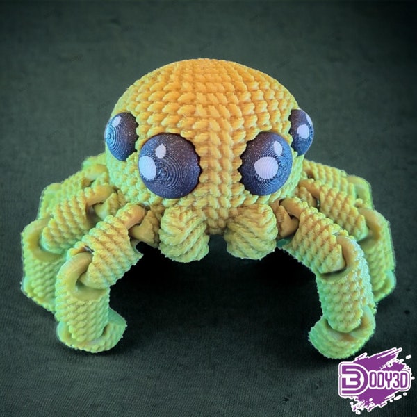 Crocheted Spider (Supportless) - 3D MODEL