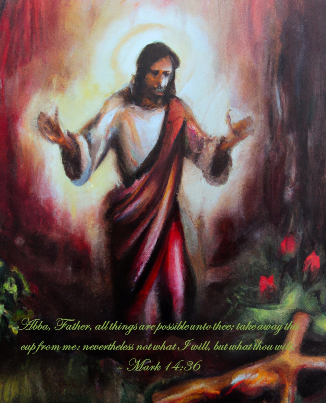 Jesus in the Garden of Gethsemane Printable Wall Art - Etsy