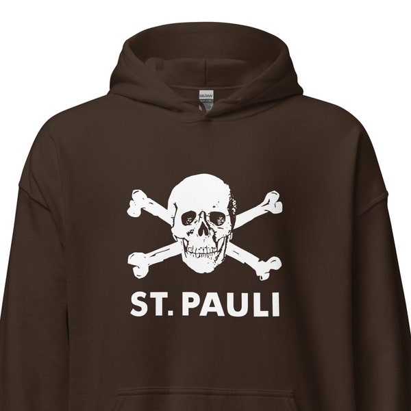 St Pauli Hamburg Fussball Skull Hoodie Unisex Football Shirt