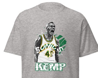 Shawn Kemp Seattle Supersonics Unisex Basketball Shirt