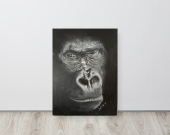 Duplikat Tired Gorilla Print on Canvas