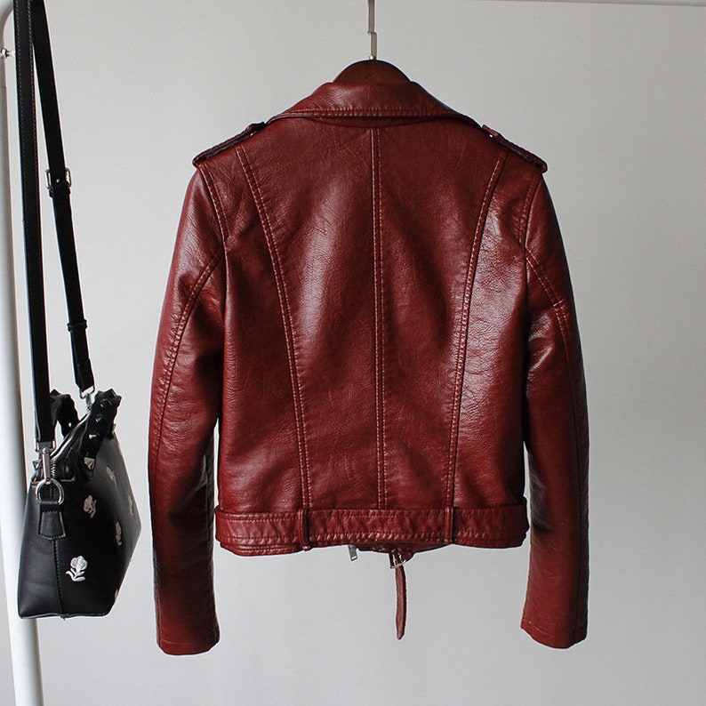 Elegant Premium Leather Women Biker Jacket Jackets for Women Etsy UK