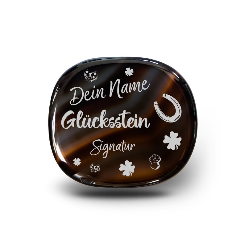 Glücksstein Taschenstein personalisiert, individuell, verschiedene Farben Bild 6