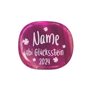 Glücksstein für die Abiprüfung 2024 So wird die Abiturprüfung zum Kinderspiel Pink