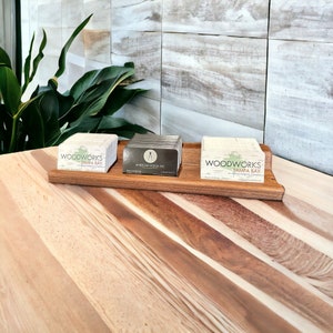 Business Card Stand | Solid Black Walnut