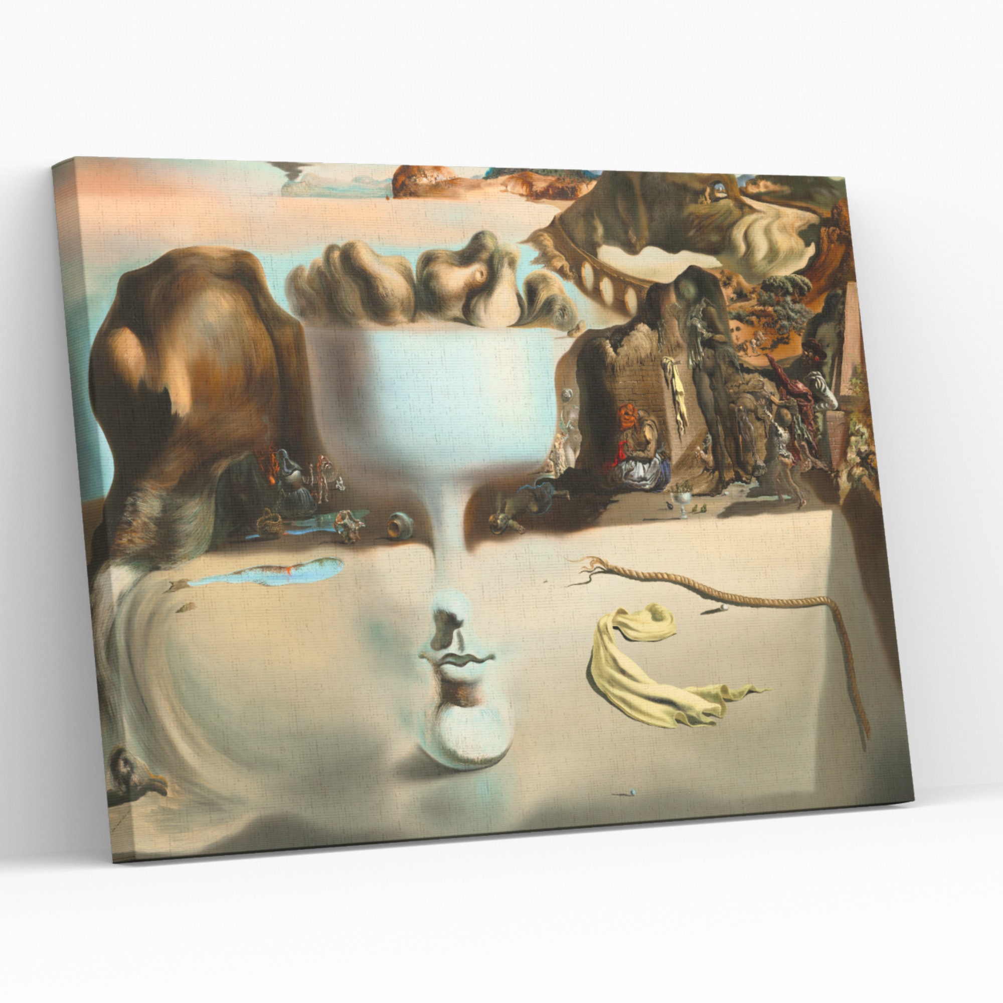 Salvador Dali Apparition of Face and Fruit Dish Canvas Wall Etsy Salvador Dali Apparition of Face and Fruit Dish Canvas Wall Etsy