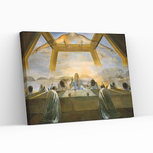 Salvador Dali The Sacrament of the Last Supper Painting Artwork Reproduction Ready Wallhanging Decor Canvas Wall Art Print Poster,Roll,Panel
