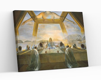 サルバドール・ダリ「最後の晩餐」手描き油彩複製「ダリ象徴主義の