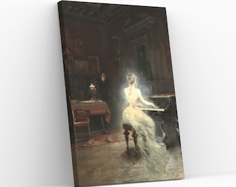 Spirit 1885 by George Roux Canvas Wall Art George Roux Famous Artwork Reproduction Spiritual Art Wall Hanging Decor Giclée Print Painting