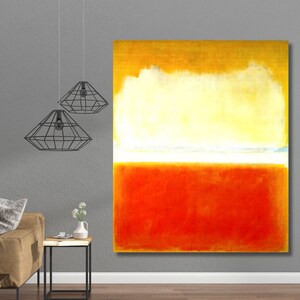 Mark Rothko Expressionist Classic Rectangular Abstract Reproduction Museum Exhibition Canvas Wall Art Painting Print Poster,Roll,Panel4