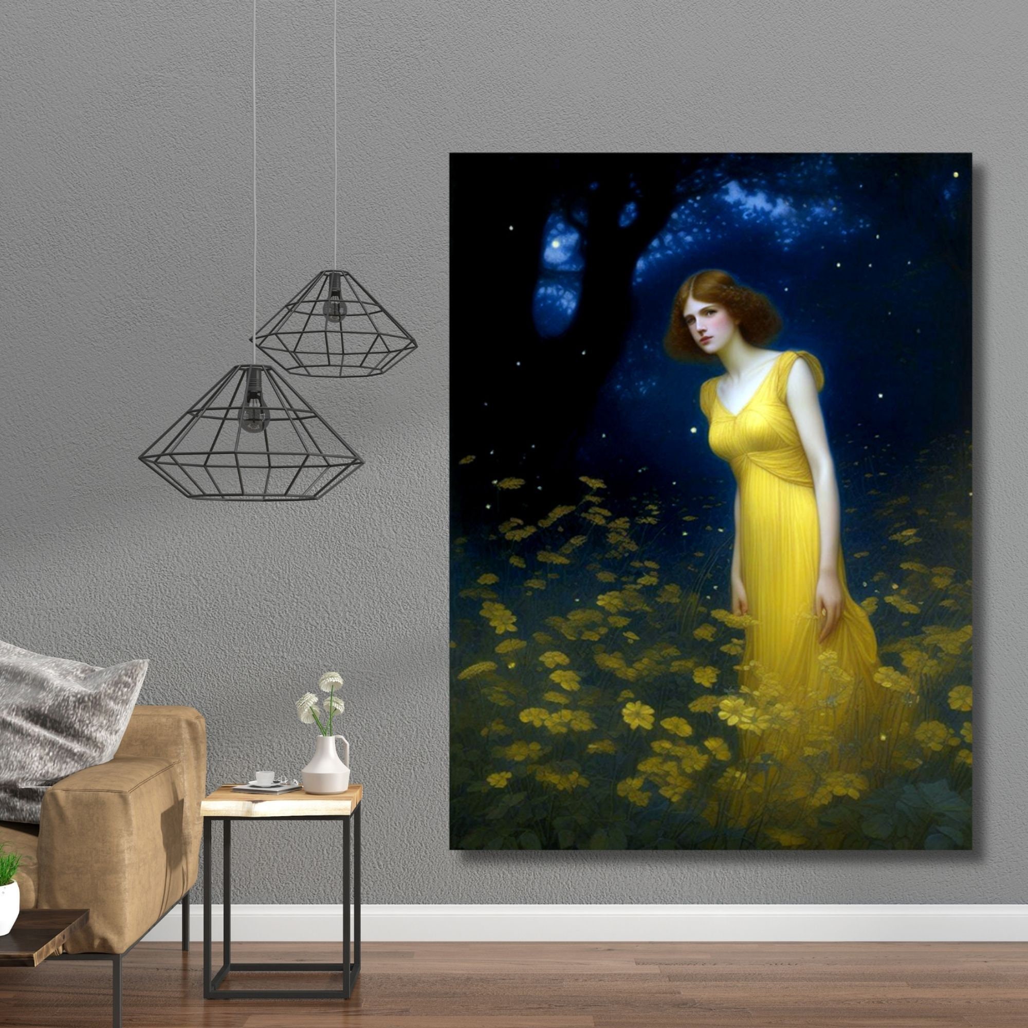 Diseño de IA de Víspera de verano inspirado en la famosa obra de arte de  Edward Robert Hughes, reproducción en lienzo, arte de pared, decoración  estética, pintura con impresión Giclée - Etsy, image size:2000x2000