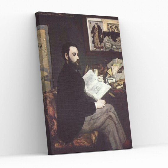 Édouard Manet Portrait of Émile Zola 1868 Canvas Wall Art Art