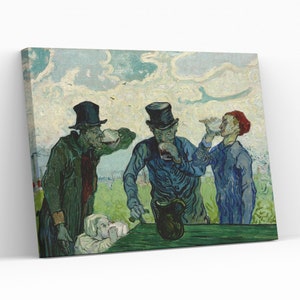 Die Trinker von Vincent van Gogh berühmten Kunstwerk Leinwand Wand Kunst Wohnkultur Geschenk Druck Giclée Leinwand Malerei dekorative Wandkunst