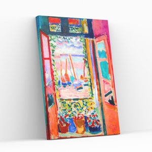 Henri Matisse The Open Window La Fenêtre Ouvert Canvas Painting Reproduction Ready WallHanging Print Decor Canvas Wall Art Poster,Roll,Panel