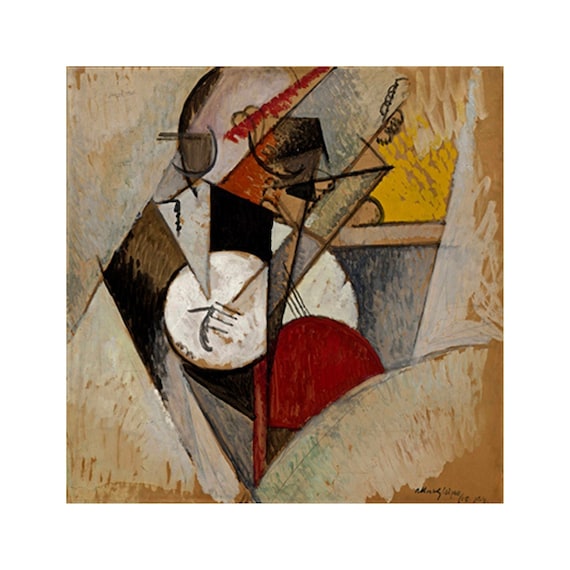  Gleizes、アルベール・グレーズ アルベール・グレーズ： 収穫物の脱穀｜キュビスム展－美の革命