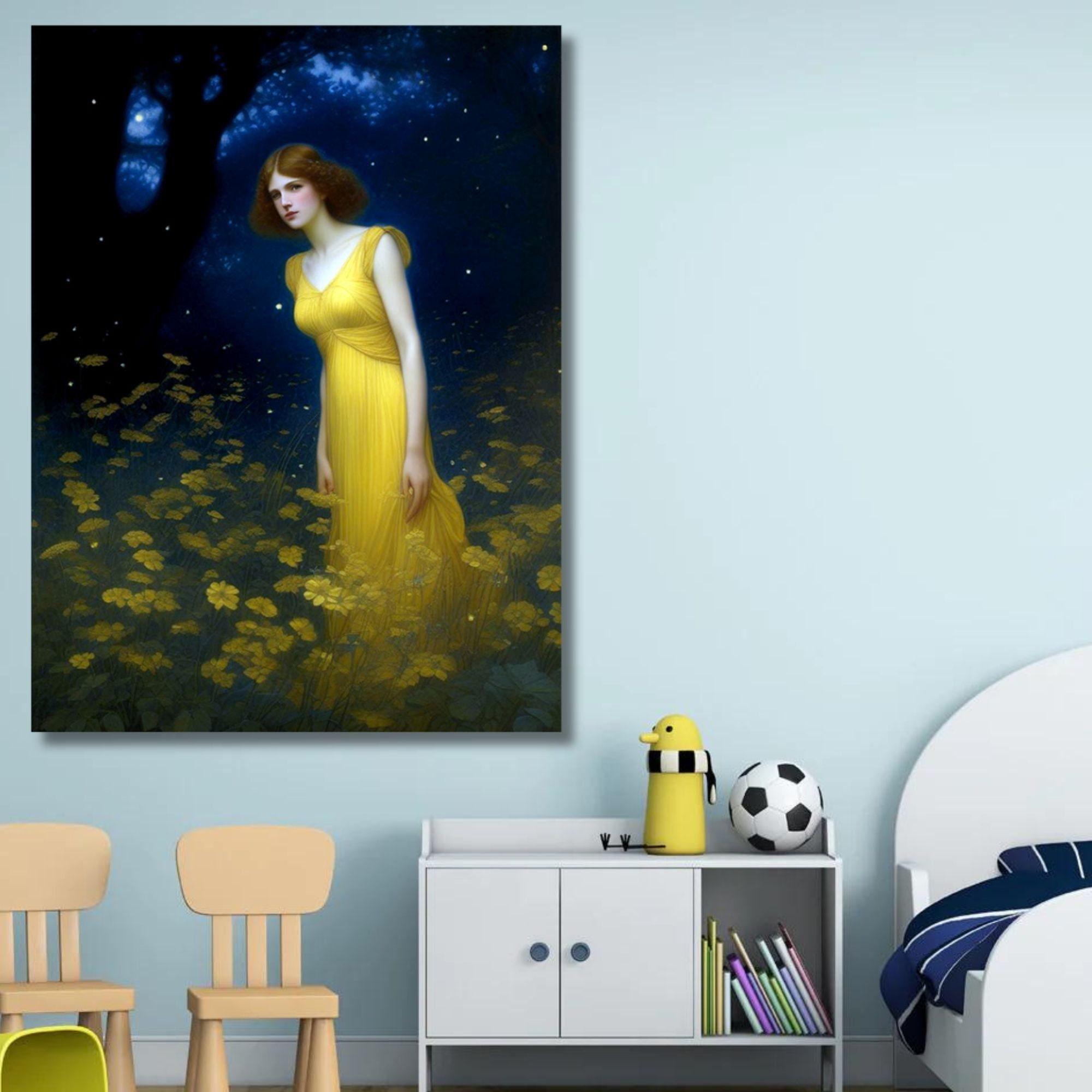 Diseño de IA de Víspera de verano inspirado en la famosa obra de arte de  Edward Robert Hughes, reproducción en lienzo, arte de pared, decoración  estética, pintura con impresión Giclée - Etsy, image size:2000x2000