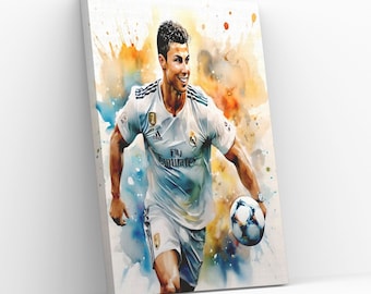クリスティアーノ・ロナウド キャンバスアート、CR7 オーバーヘッド