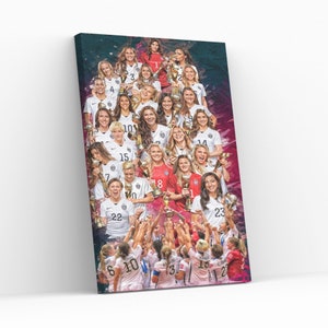 FIFA Legendary Woman Soccer Players Canvas Wall Art Soccer Lovers Gift Wall Decor Soccer Enthusiasts FIFA Icons Gift for Female Soccer Fans