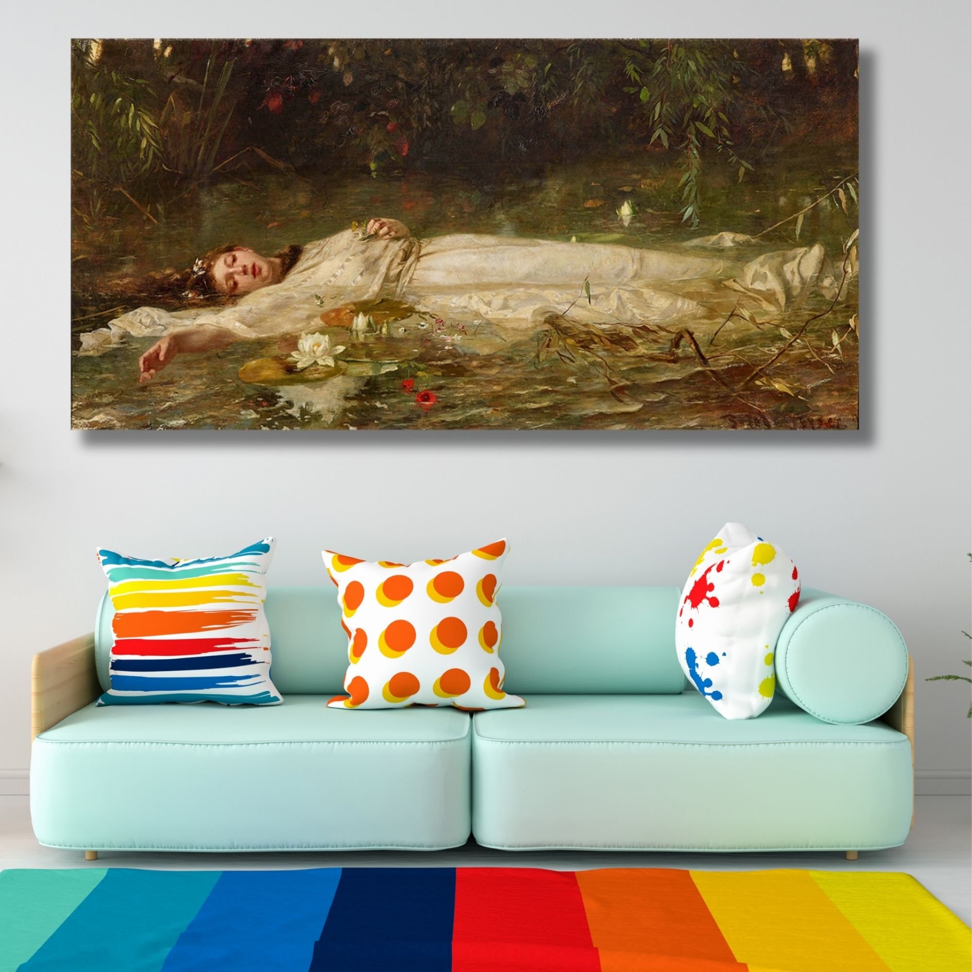 Ophelia Print, Friedrich Heyser Painting, Pre-raphaelite Giclée Poster - New Zealand