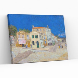 The Yellow House by Vincent van Gogh Artwork Reproduction Canvas Wall Art Elegant Wall Decor Great Art Collector Gift Gicleé Print Painting