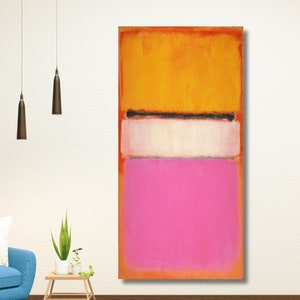 Mark Rothko Expressionist Classic Rectangular Abstract Reproduction Museum Exhibition Canvas Wall Art Painting Print Poster,Roll,Panel13