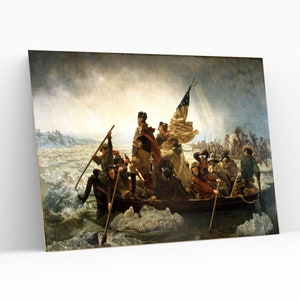 Washington Crossing the Delaware by Emanuel Leutze,CANVAS WALL ART,Artwork Wall Hanging,Famous Painting,Canvas Decor Art,Famous Art Print