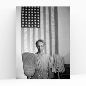 Gordon Parks American Gothic Canvas Wall Art Black History Art Gift Black Lives Matter Wall Hanging Decor BLM Gordon Parks Gicleé Print