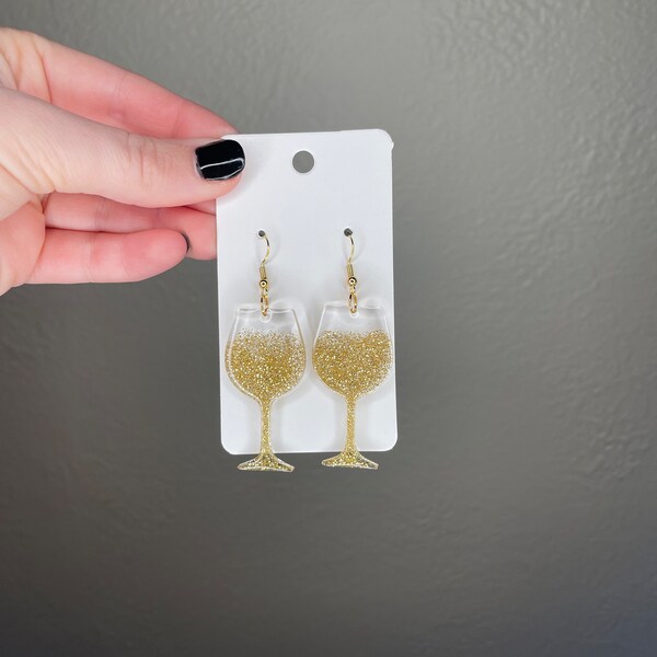 Wine Earrings Etsy