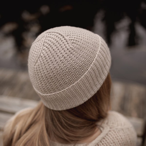 Rannikko Hat Knitting Pattern Knit Hat Women Children PDF German ENGLISH