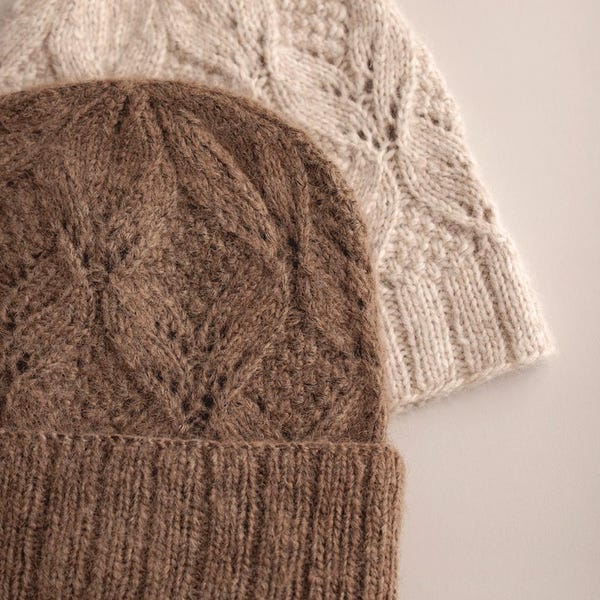 Ilu Hat Knitting Pattern Women's Knit Hat PDF German ENGLISH