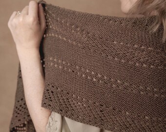 Lahti Shawl Knitting Pattern Women's Scarf Design Download PDF in German