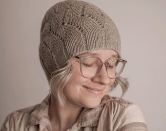 Linur Hat Knitting Pattern Knit Hat Women Children PDF German ENGLISH