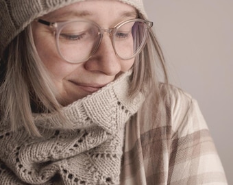 Linur Cowl Loop Knitting Pattern Knitting Scarf Scarf PDF German ENGLISH