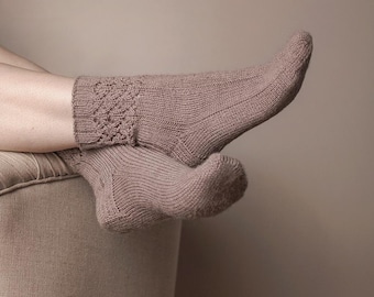 Blóma socks knitting pattern knitting socks PDF German ENGLISH