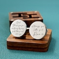 Personalized Father of the Bride Cufflinks gift, Father's Day gift, Custom Wedding Engraved Cufflinks, Always Your Little Girl Cufflinks product logo