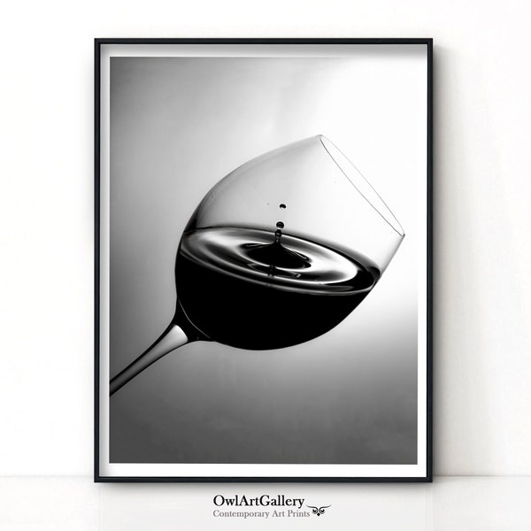 Black and White Glass Etsy