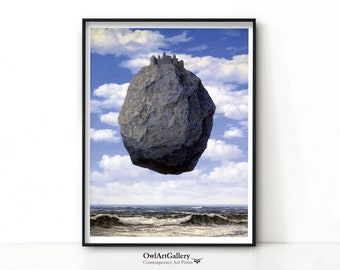 Rene Magritte Poster, Rene Magritte print, Rene Magritte wall art, Rene Magritte Exhibition print, Mid Century Modern, Contemporary Print