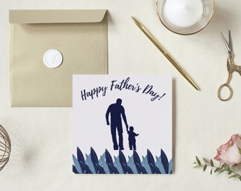 Happy Father's Day card, Card for Dad, Father's Day Gift, Father's Day Card Template, Father's Day