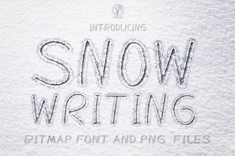 Snow Writing Font, Installable OTF & PNG File - Etsy