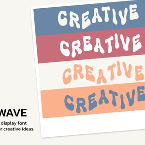 Postcards beautifully designed with new wave fonts.
