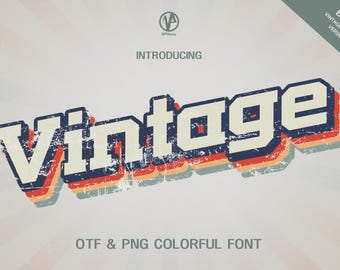 Retro Groovy Font: 60s-90s Style (OTF & TTF)