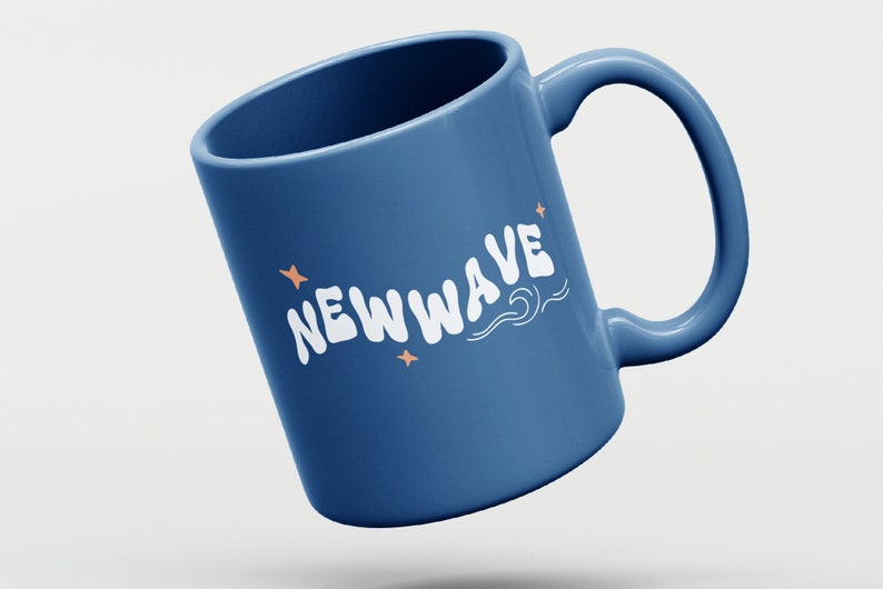 Glasses beautifully designed with new wave fonts
