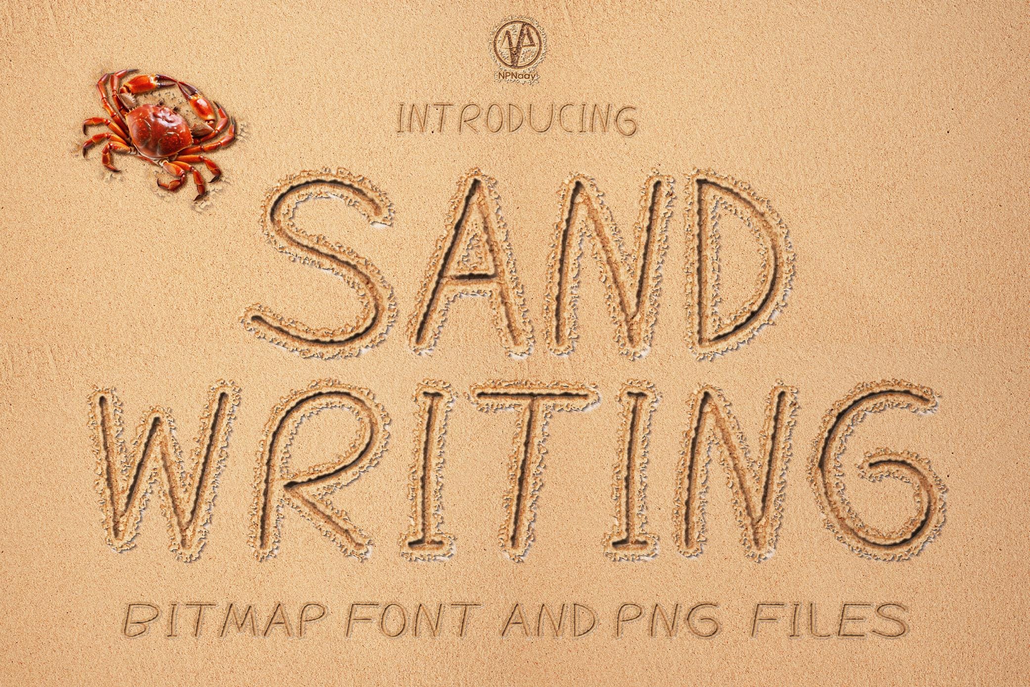 Sand Lettering Font,Installierbarer SCHRIFTART - OTF- & PNG-Datei - Geben Sie direkt in alle Ihre bevorzugten Designprogramme ein