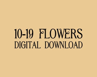 10-19 Flowers Add-on for Digital Downloads