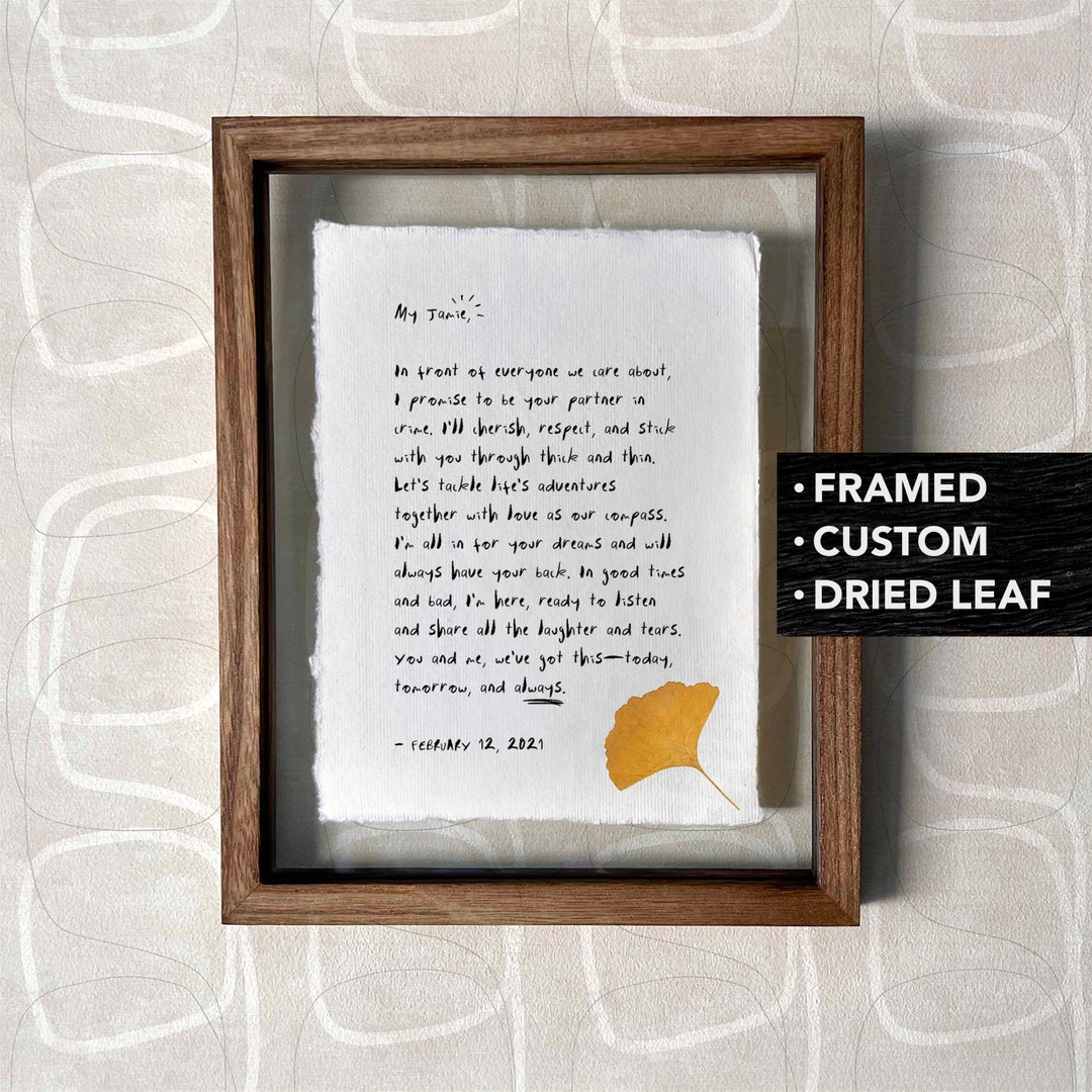 Custom Text Print Custom Poem Print Custom Quote Print on Handmade ...