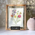 Birth Flower Family Bouquet Custom Digital Print Personalized Gift Mother's Day Antique Home art Grandmother gift Floral Family portrait