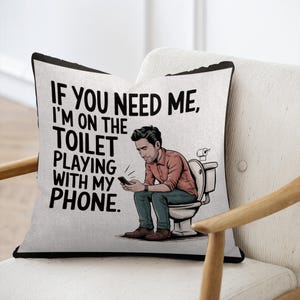 Gewebtes Kissen mit lustigem Zitat Kissen einzigartiges Geschenk für Haus Dekor Humor Kissen dekoratives Kissen Statement-Kissen